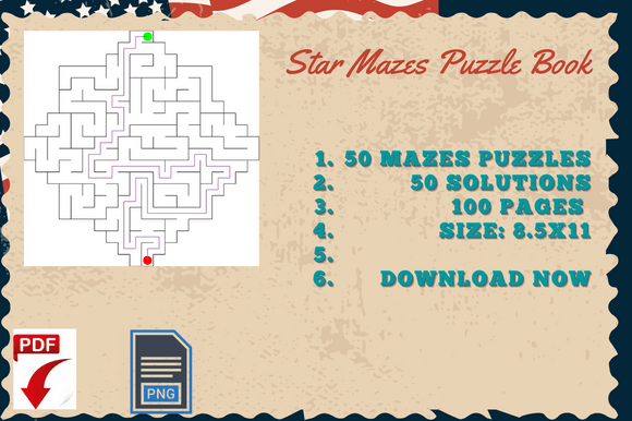 Download Kdp Templates Star Mazes Activity - Kdp templates Collection