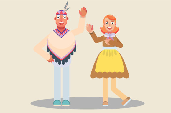 Download Teens with Costumes - Thanksgiving Theme - Teens Collection