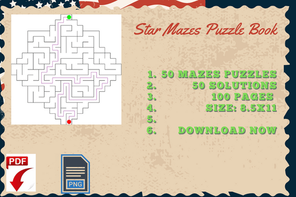 Download Kdp Templates Star Mazes Activity - Kdp templates Collection