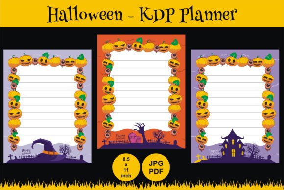 Download KDP Halloween Daily Planner Best Graphic - Kdp halloween Collection