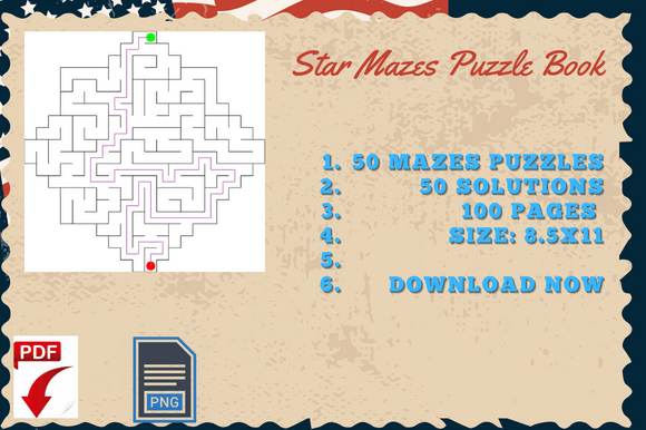 Download Kdp Templates Star Mazes Activity - Kdp templates Collection