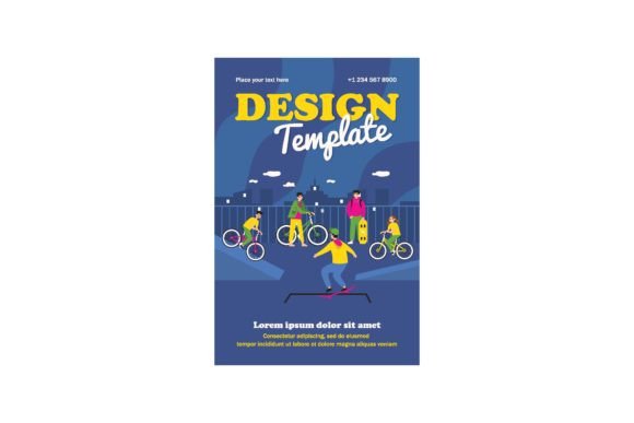 Download Happy Teens Cycling and Skating. Sport, - Teens Collection