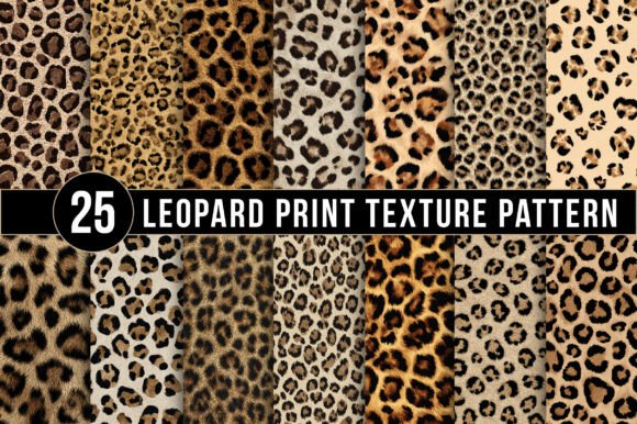 Download Leopard Print Texture Patterns, Seamless Animal Skin Digital Papers - Texture Collection