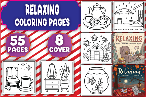 Download 55 Bold &amp; Easy Relaxing Coloring Pages - Relaxing coloring pages Collection