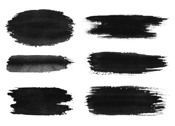 Download Watercolor Black Texture Clip Art - Texture Collection