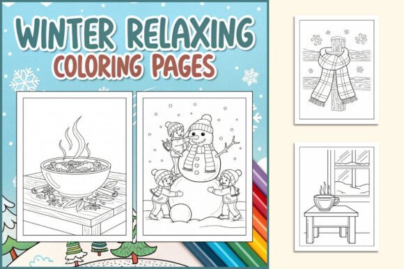 Download Winter Relaxing Coloring Pages - Relaxing coloring pages Collection